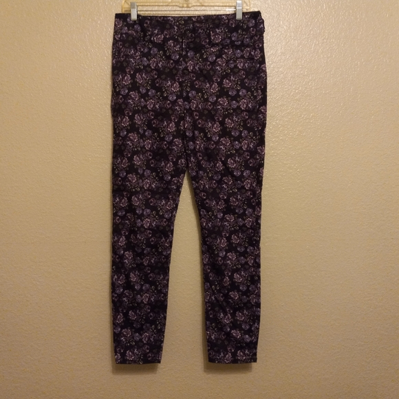 Blackheart Black Floral Skinny Jeans - Picture 2 of 3